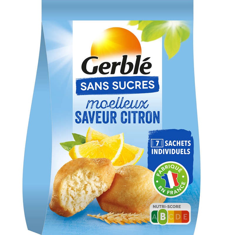 Gerblé Moelleux Citron Sans Sucres Ajoutés 196g