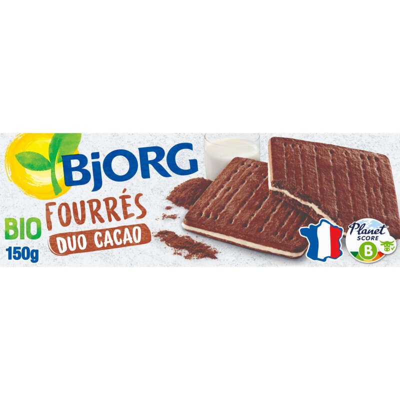 Bjorg Fourrés Duo Cacao, Bio 150g