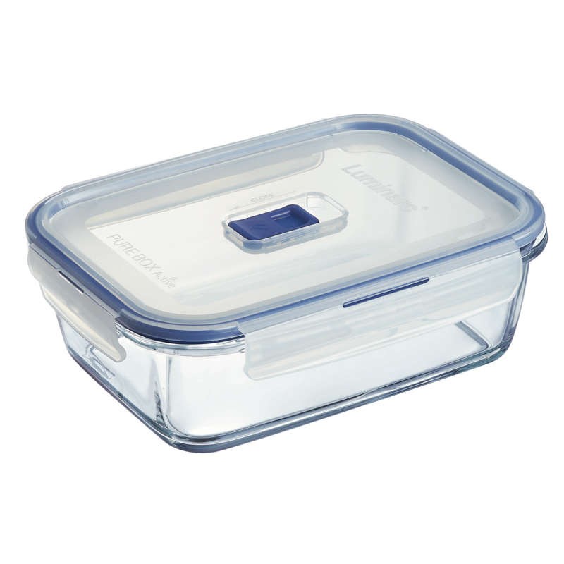 Luminarc Boîte En Verre Rectangulaire, 122Cl, 4 Clips