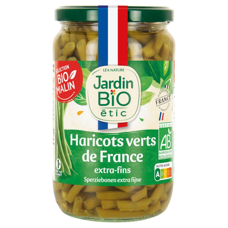 Jardin Bio Haricots verts Bio 660g