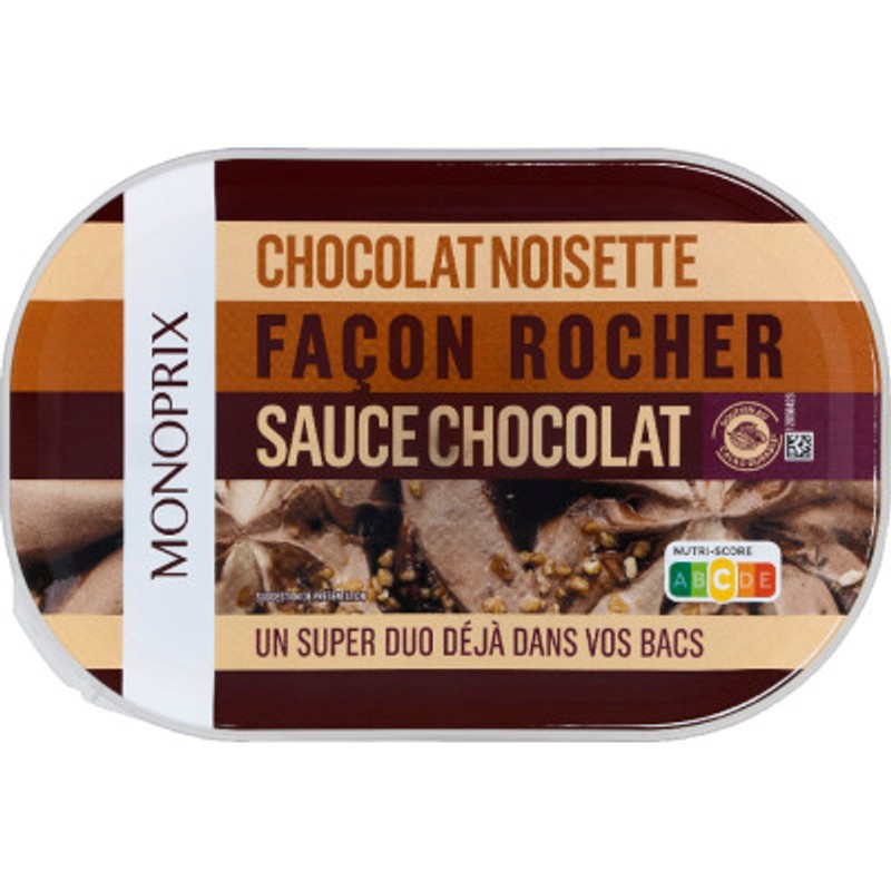 Monoprix Chocolat noisette façon rocher 505g