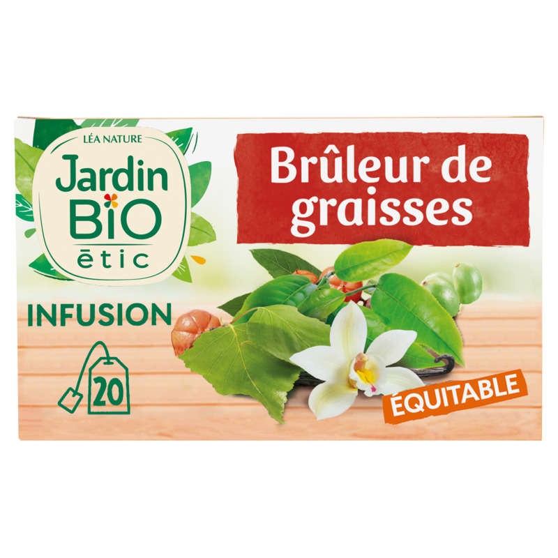 Jardin Bio Infusion brûleur de graisses arôme vanille x20 - 30g