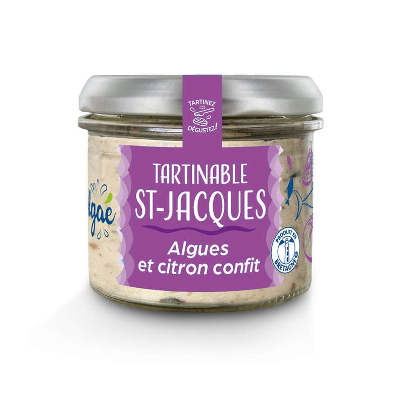Algae Tartinable de Saint Jacques Algues et citron confit 90g