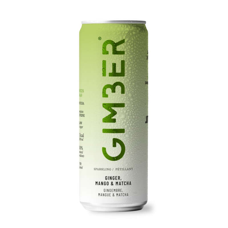 Gimber Pétillant Gingembre Mangue & Matcha 250ml