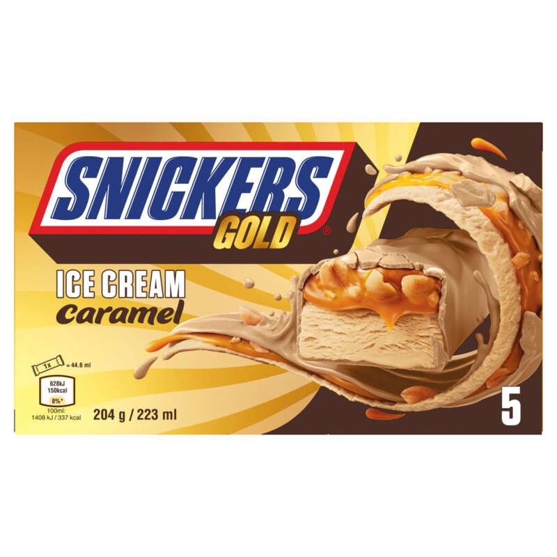 Snickers Gold Glacée x5 223ml 204g