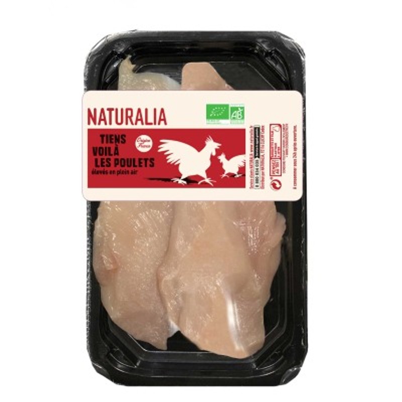 Naturalia Escalope Poulet Jaune Bio x2