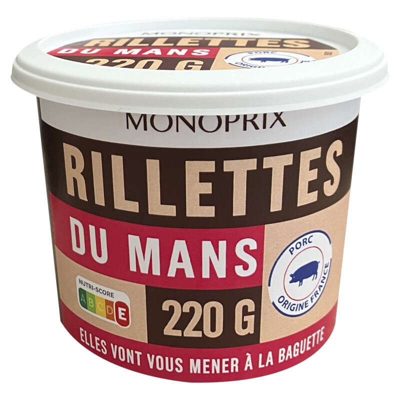 Monoprix Rillettes Du Mans 220g