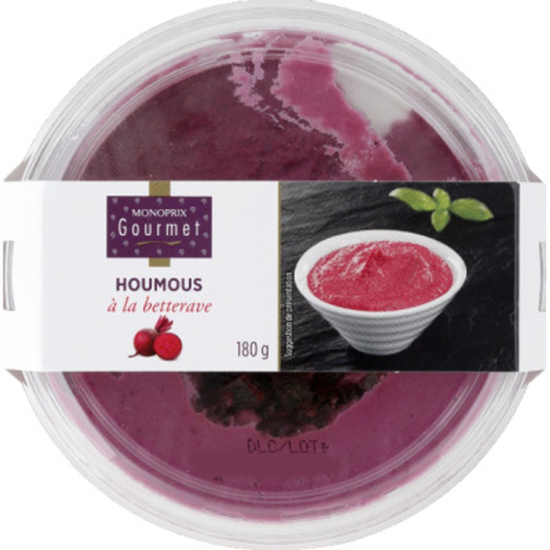 Monoprix Gourmet Houmous Betterave 180g