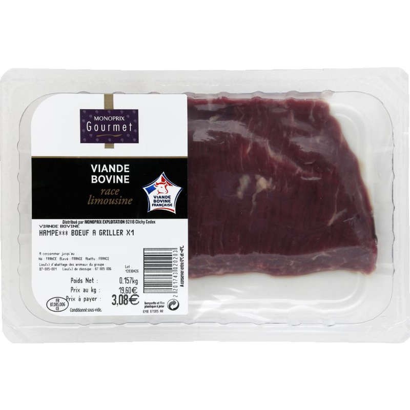 Monoprix Gourmet Darfresh Hampe 140g