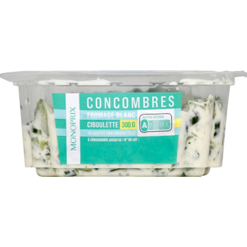 Monoprix Concombres au fromage blanc 300g