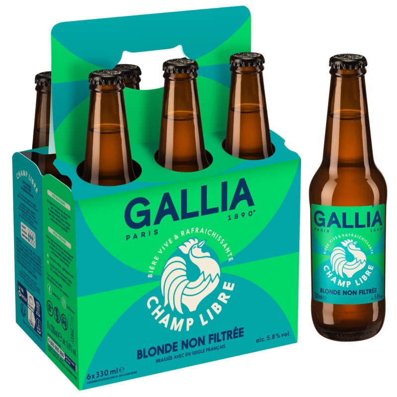 Gallia Bière Champ Libre 6x33cl