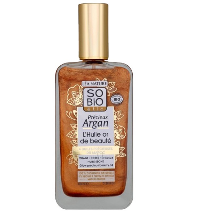 SO'BIO Étic Huile or de Beauté Précieux argan 100ml