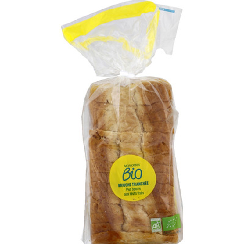 Monoprix Bio Brioche Tranchée & Œufs Frais 400g