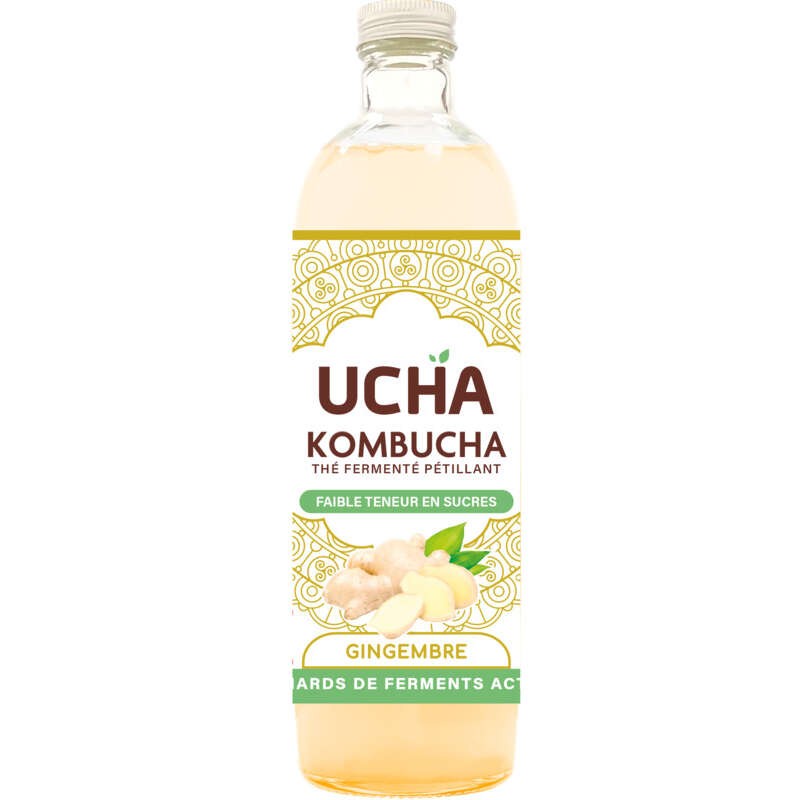 Ucha kombucha gingembre Bio 75cl