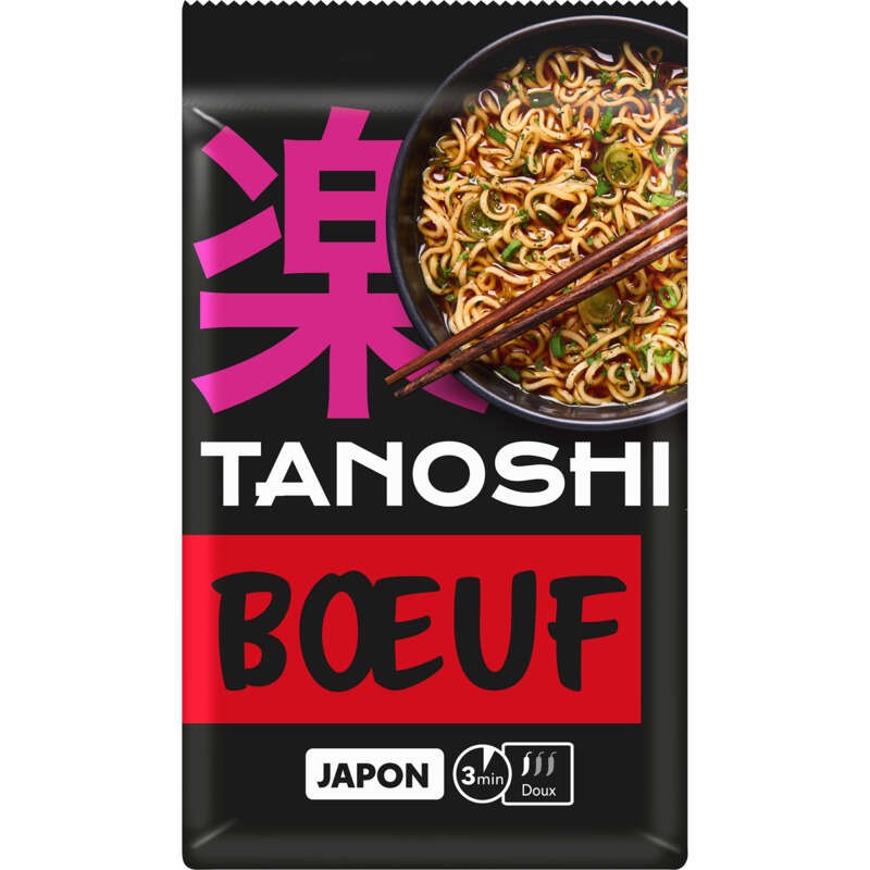 Tien Shan Nouilles De Blé Instantanées Asiatiques Saveur Bœuf 85g