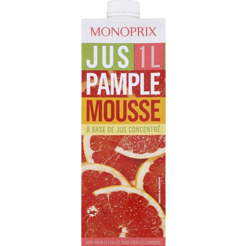 Monoprix Jus de pamplemousse à base de jus concentré 1L