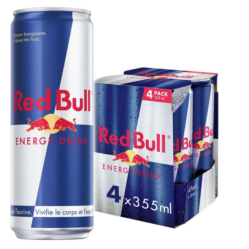 Red Bull Boisson Énergisant Le Pack De 4x35,5cl