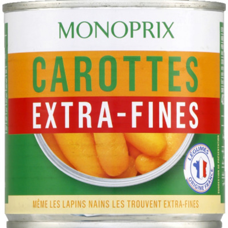 Monoprix Carottes Extra-Fines 265g