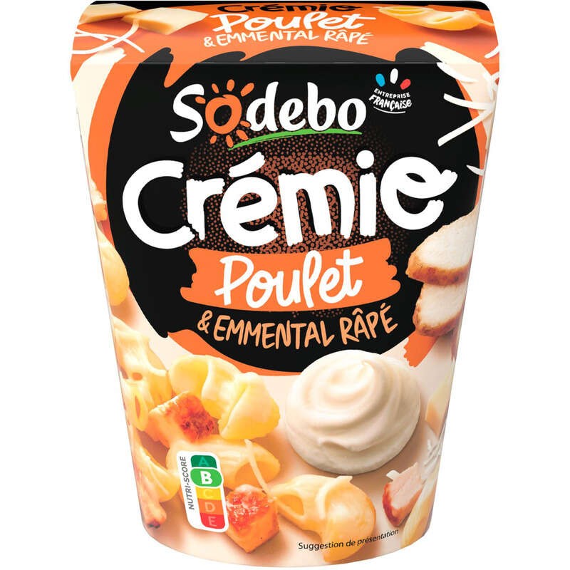 Sodebo Pasta box Cremiobox poulet à la crème 280g