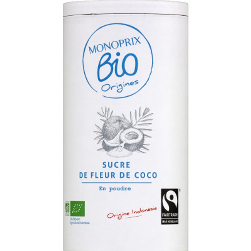 Monoprix Bio Origines Sucre de fleur de coco en poudre 250g