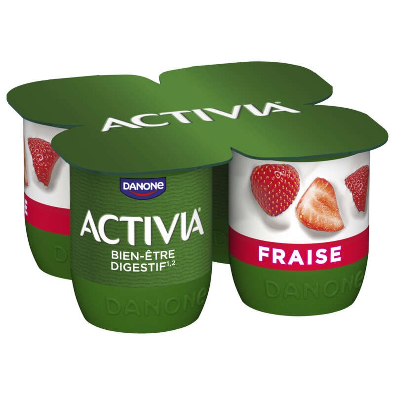Activia Probiotiques Yaourt Aux Fruits Fraise Bifidus 4x125g