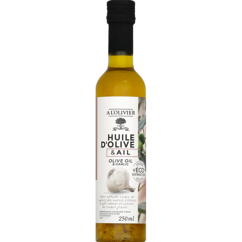 A l'Olivier Huile D'olive à l'Ail 25cl