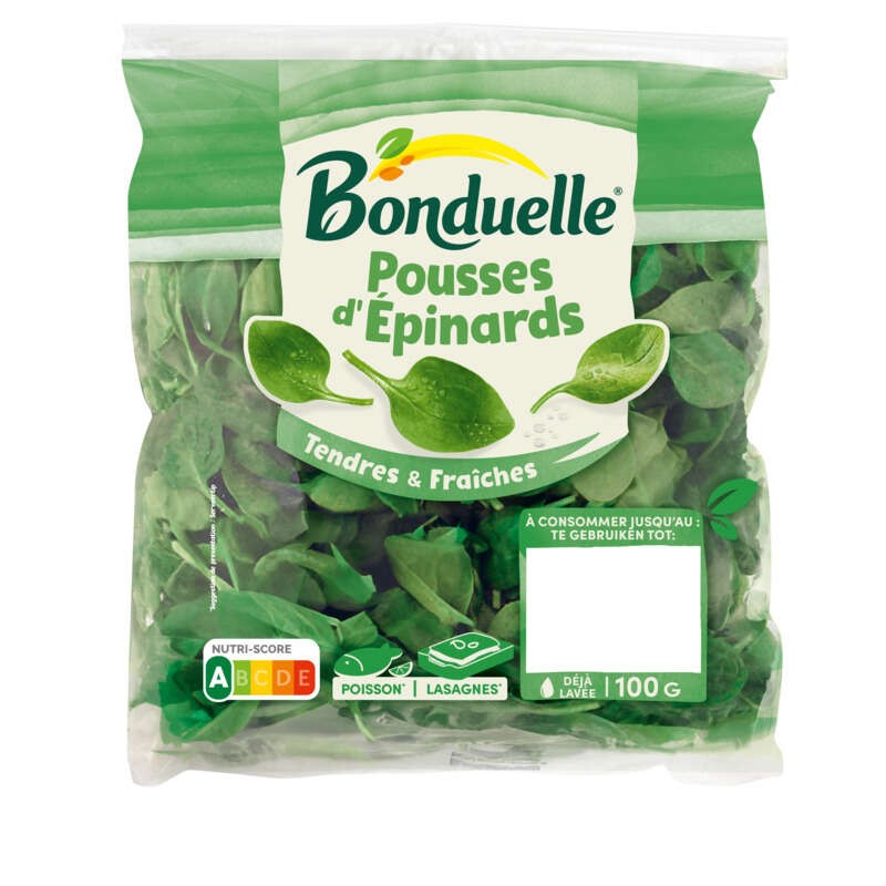 Bonduelle épinard en sachet 100g