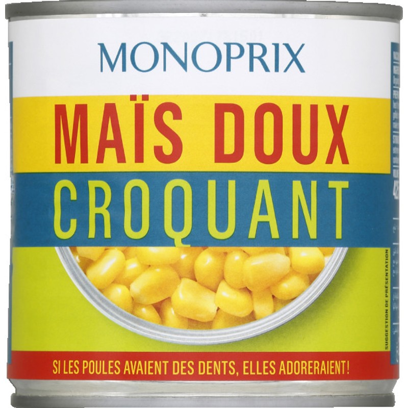 Monoprix Mais doux croquant 285g