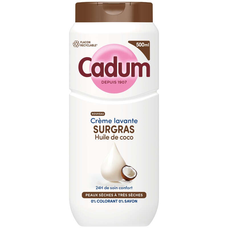 Cadum Douche Crème lavante surgras à l'Huile de coco 500ml