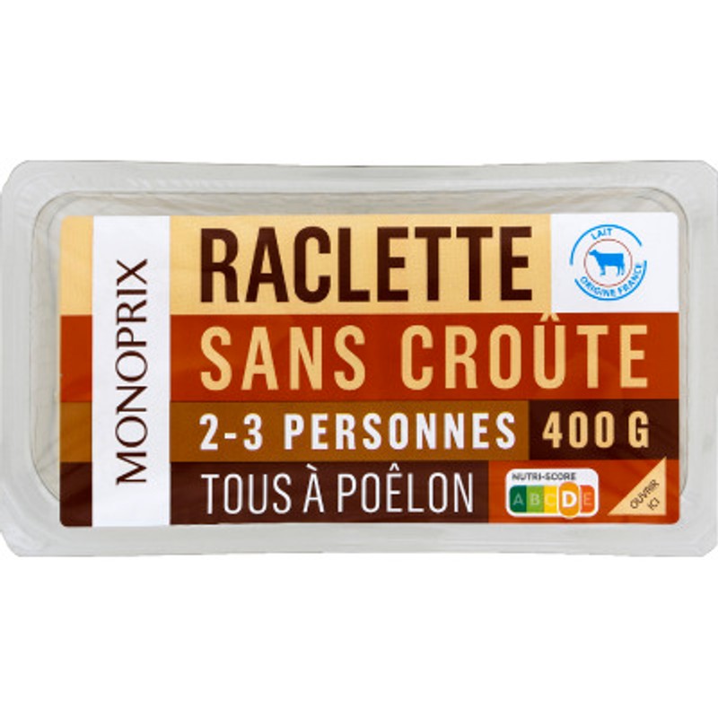 Monoprix Raclette sans Croûte 400g