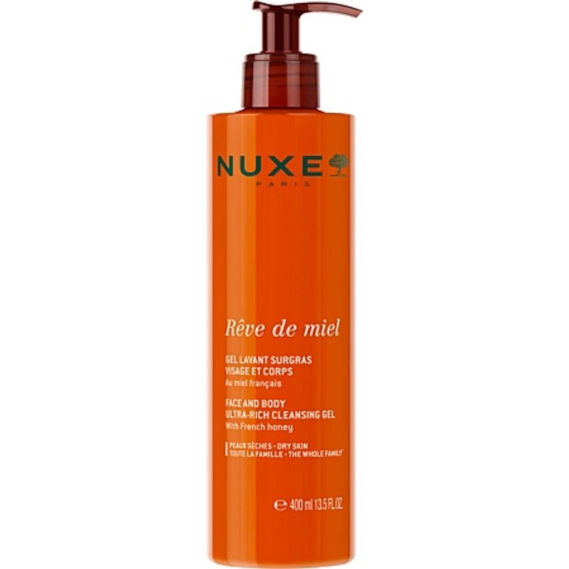 Nuxe Rêve de Miel Gel Lavant Surgras Visage et Corps 400ml