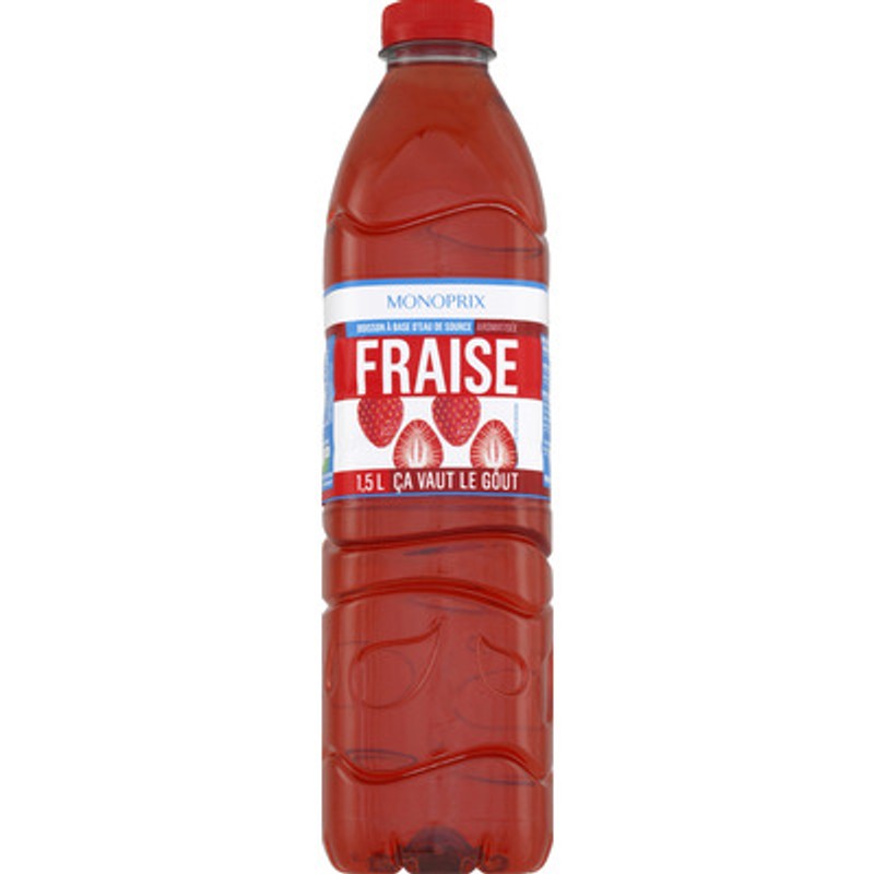 Monoprix Eau Aromatisée Saveur Fraise 1,5L