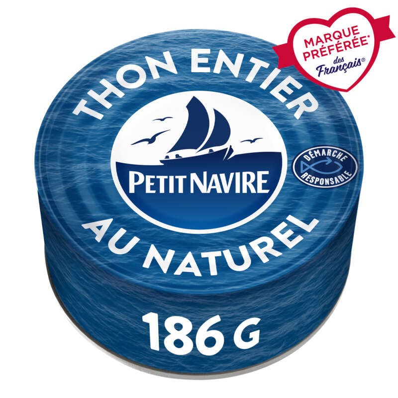 Petit Navire Thon naturel démarche responsable 185g