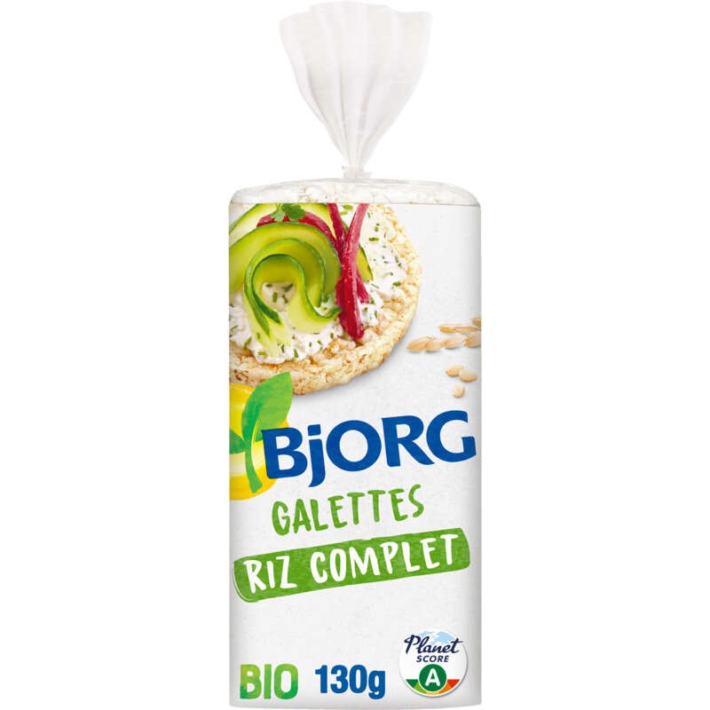 Bjorg Galettes Riz Complet Bio Sans Gluten 130g
