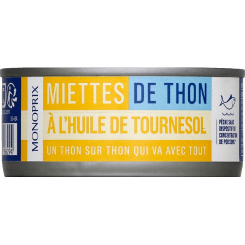 Monoprix Miettes de Thon à l'Huile de Tournesol 104g