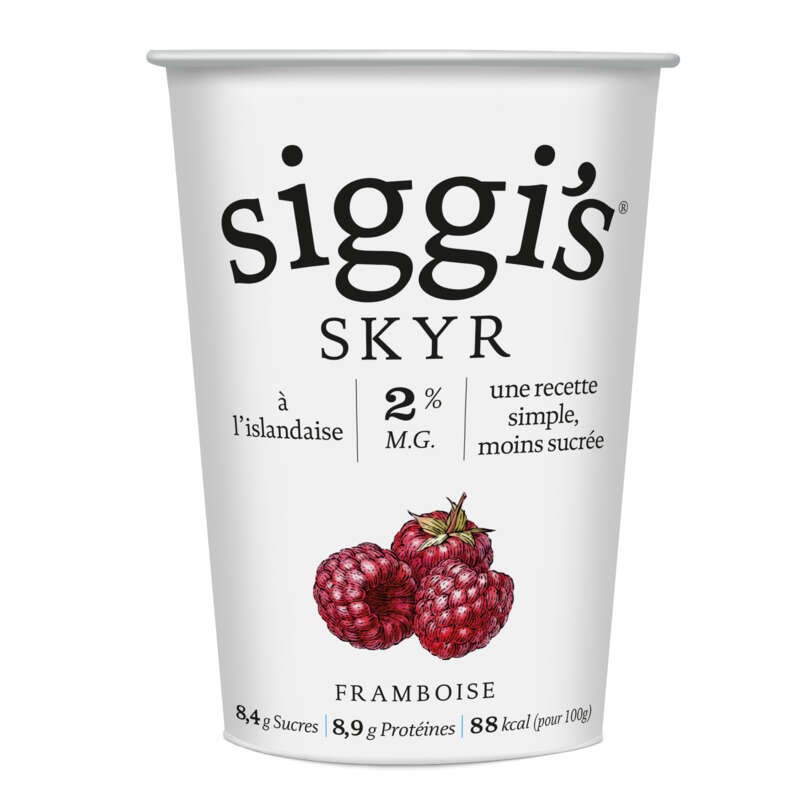 Siggi's Skyr Framboise 2% de Mg 1x450g