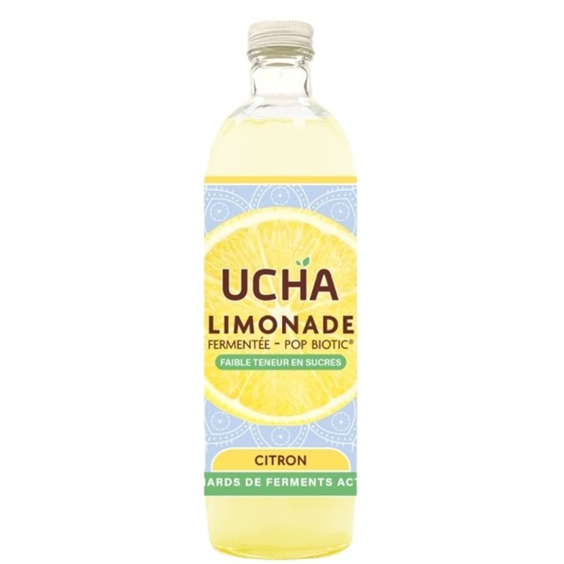 Ucha Limonade fermentée Pop biotic citron 75cl