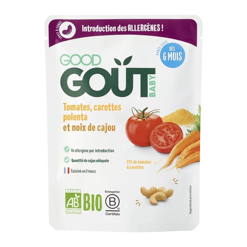 Good Gout Tomates Carottes Polenta & Noix de Cajou 190g