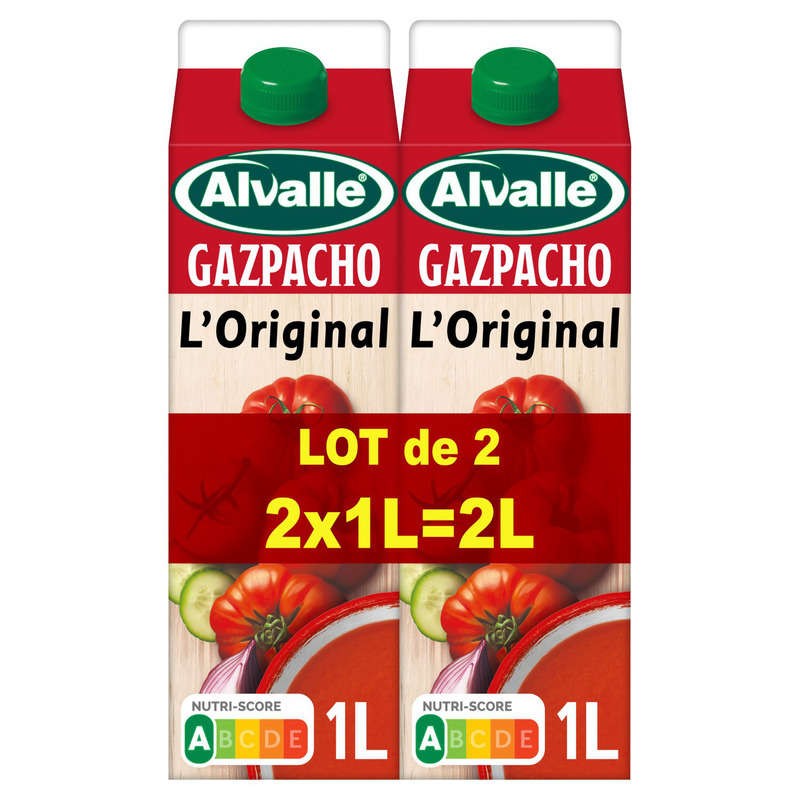 Alvalle - Gazpacho - L'original - Le lot de 2x1L