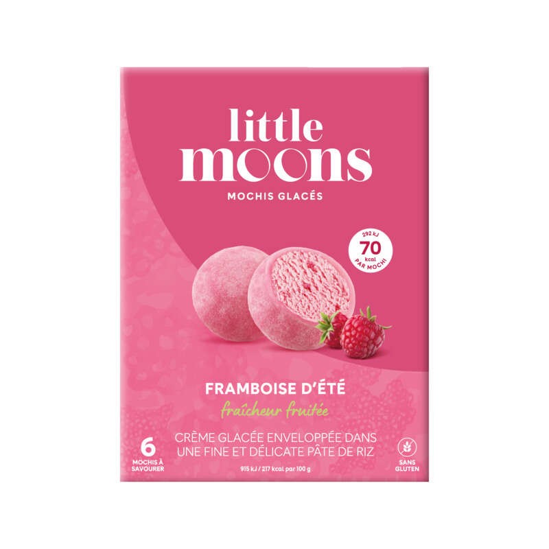 Little Moons Mochi Glacés Framboise boîte 192g