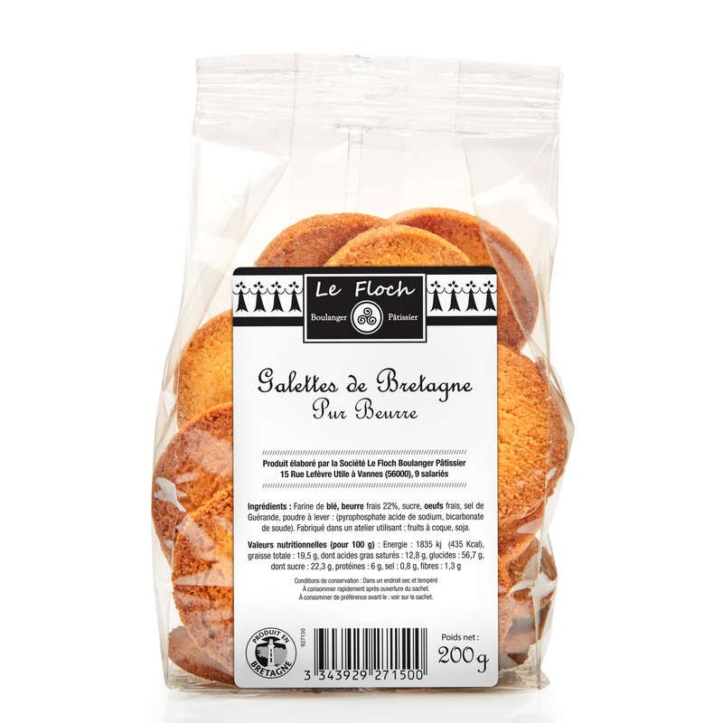 Le Floch Galettes De Bretagne Pur Beurre 200g