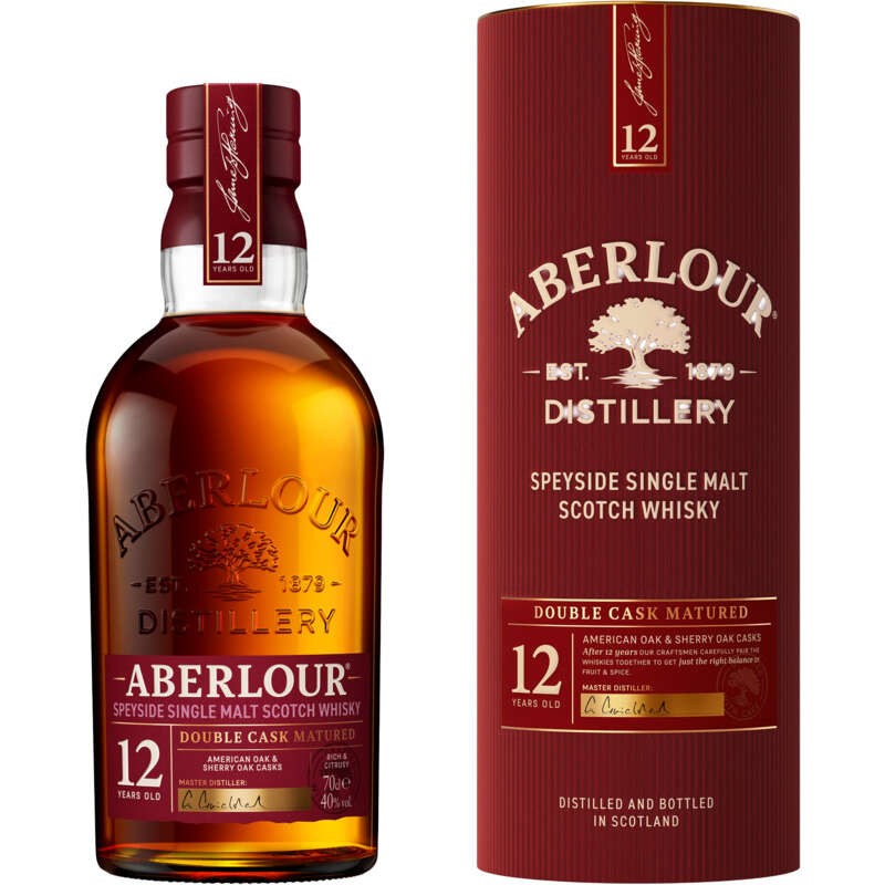 Whisky Speyside Single Malt Scotch Double Cask 12 ans 40°vol. Étui 70cl