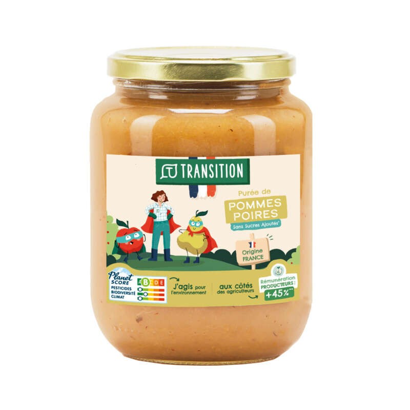 Transition Purée de pommes & poires 825g