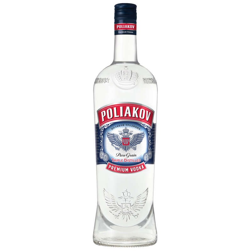 Poliakov Vodka Pur Grain Triplement Distillée 1L