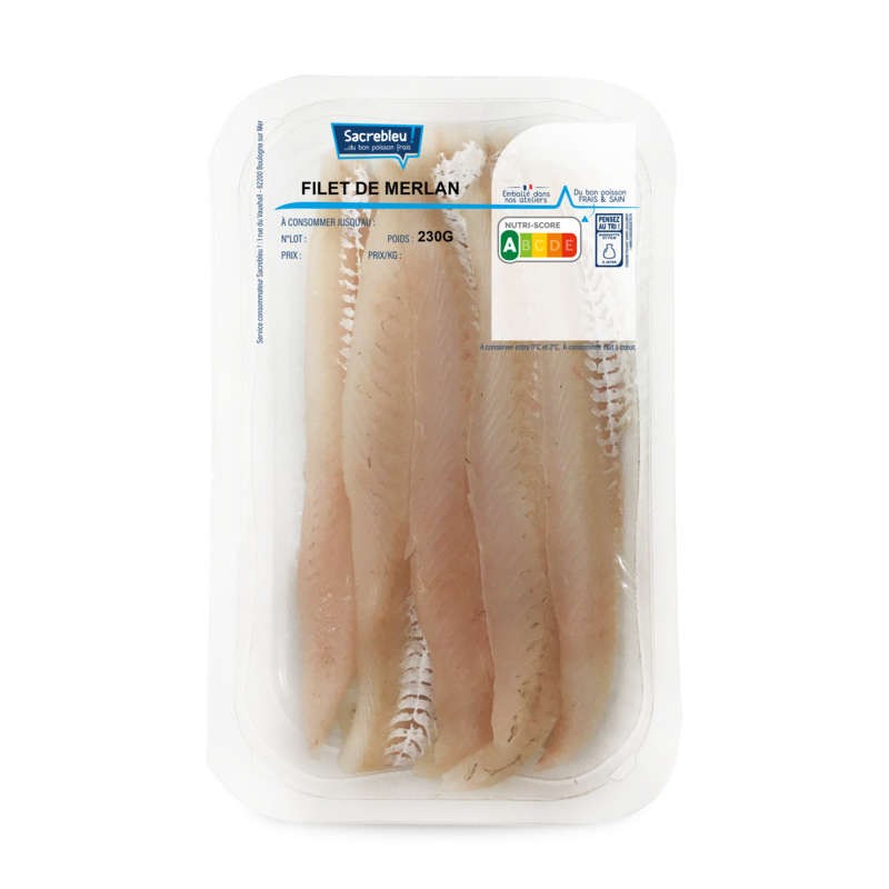 Sacrebleu Filet de Merlan Sans Peau & Sans Arête 200g