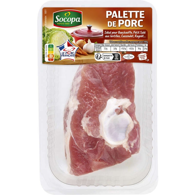 Socopa Palette De Porc Demi-Sel 800g