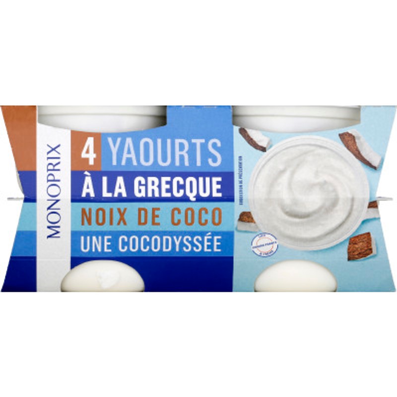 Monoprix Yaourt à la Grecque Coco 4x150g