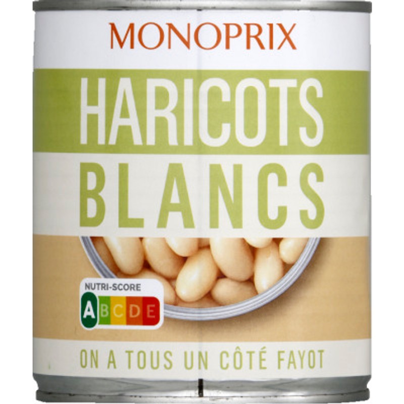 Monoprix Haricots Blancs 500g