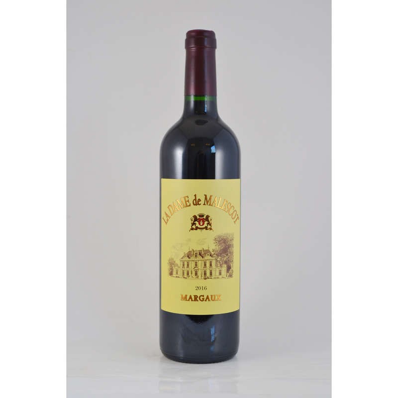 La Dame De Malescot Bordeaux Margaux A.O.P. Rouge 2016 75CL
