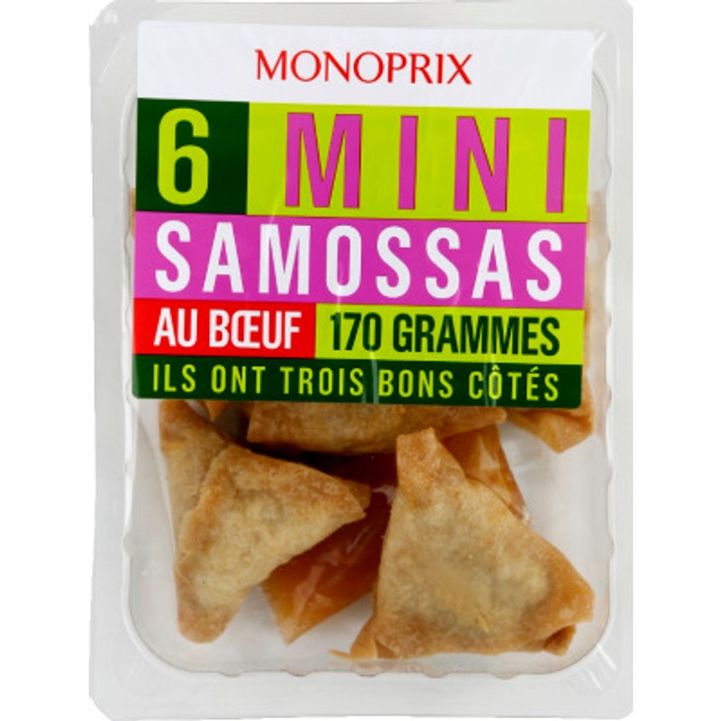 Monoprix Samousas Au Bœuf 150g